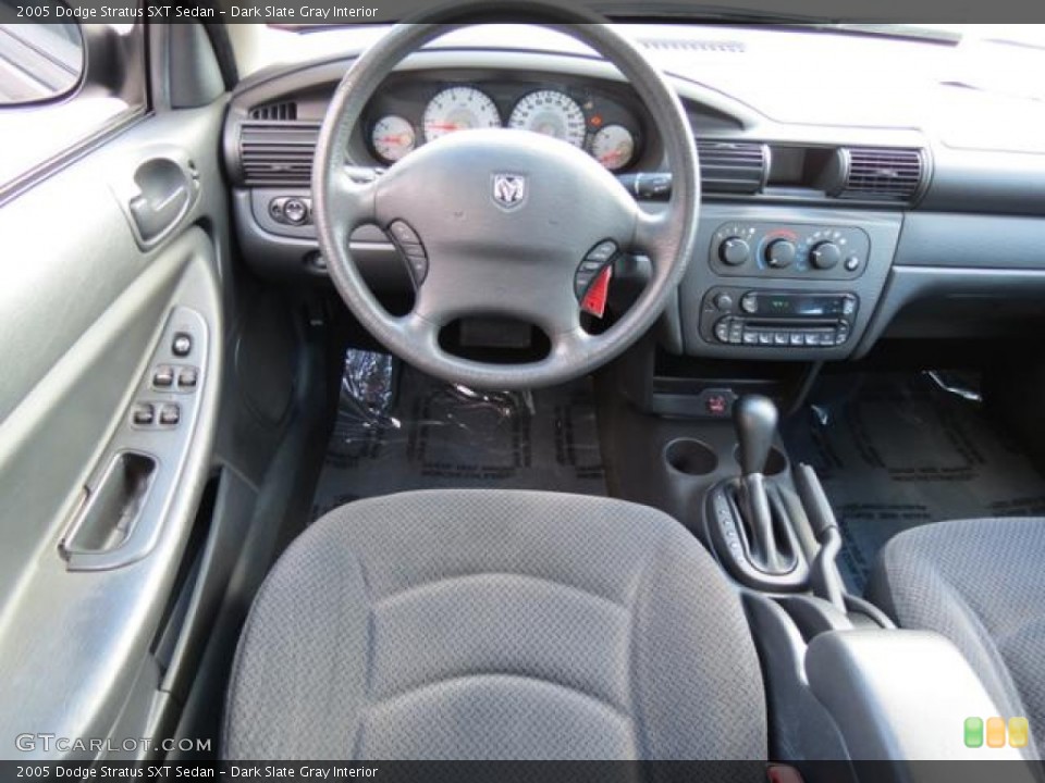 Dark Slate Gray Interior Dashboard for the 2005 Dodge Stratus SXT Sedan #80805055