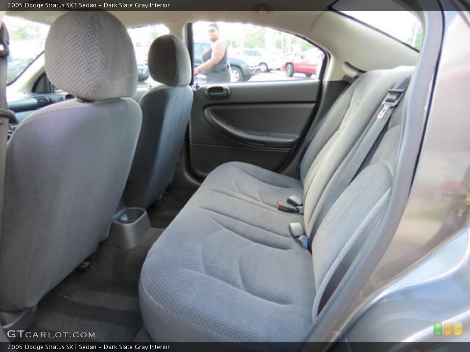Dark Slate Gray Interior Rear Seat for the 2005 Dodge Stratus SXT Sedan #80805079