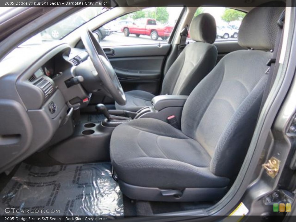 Dark Slate Gray Interior Front Seat for the 2005 Dodge Stratus SXT Sedan #80805115
