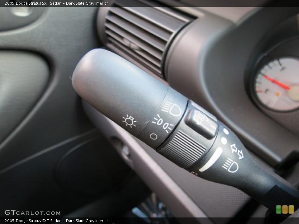 Dark Slate Gray Interior Controls for the 2005 Dodge Stratus SXT Sedan #80805307