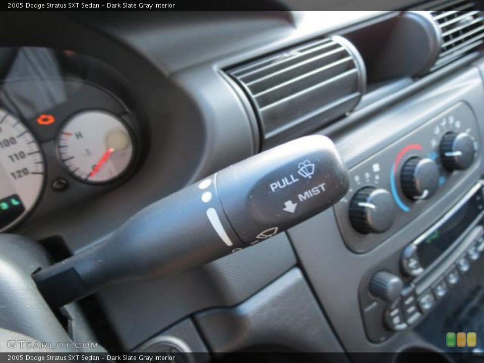 Dark Slate Gray Interior Controls for the 2005 Dodge Stratus SXT Sedan #80805328