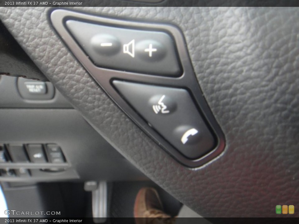 Graphite Interior Controls for the 2013 Infiniti FX 37 AWD #80806081