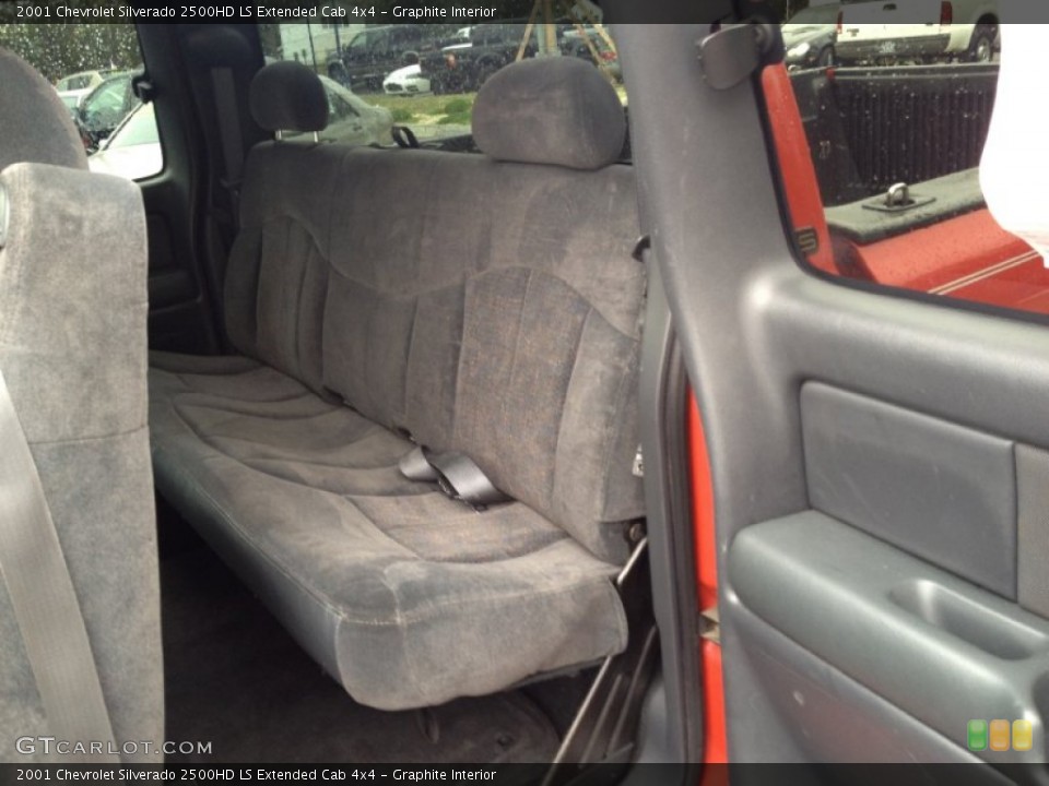 Graphite Interior Rear Seat for the 2001 Chevrolet Silverado 2500HD LS Extended Cab 4x4 #80806648