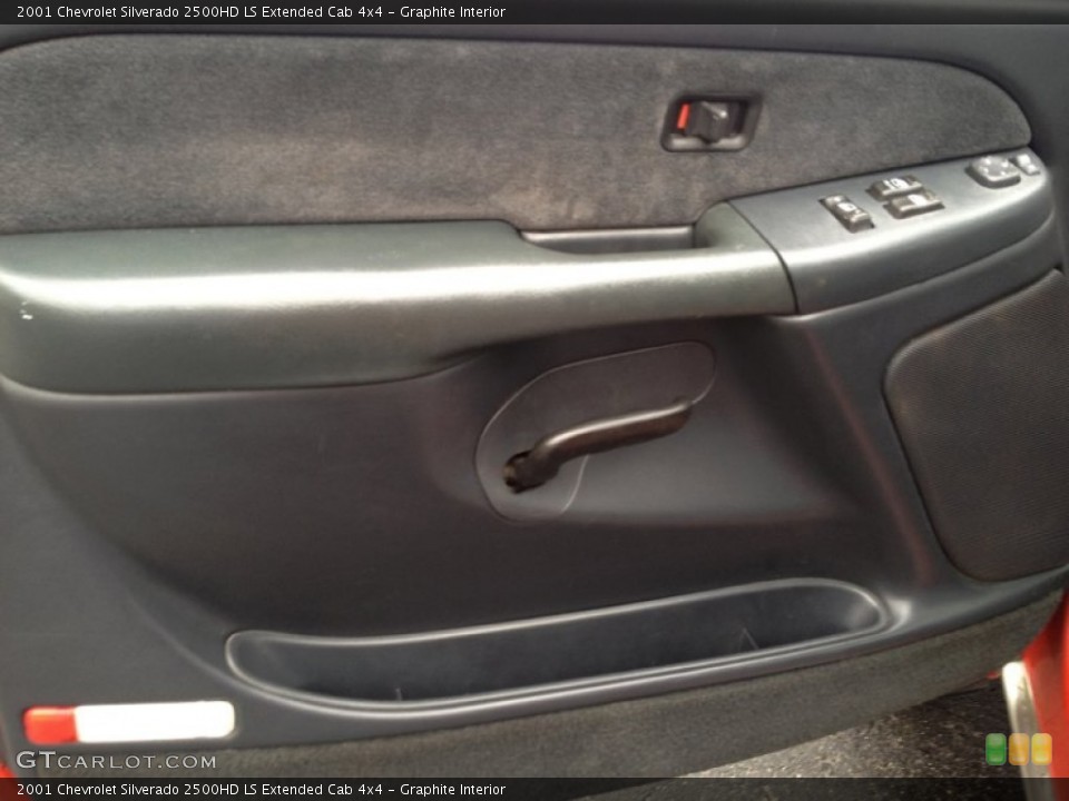 Graphite Interior Door Panel for the 2001 Chevrolet Silverado 2500HD LS Extended Cab 4x4 #80806672