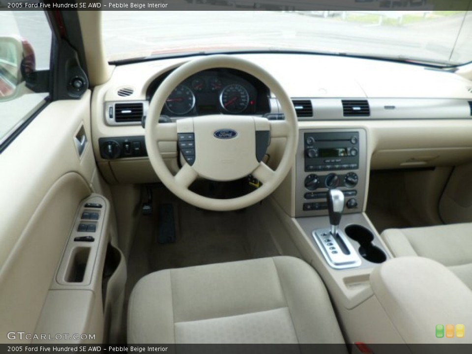 Pebble Beige Interior Dashboard for the 2005 Ford Five Hundred SE AWD #80809144