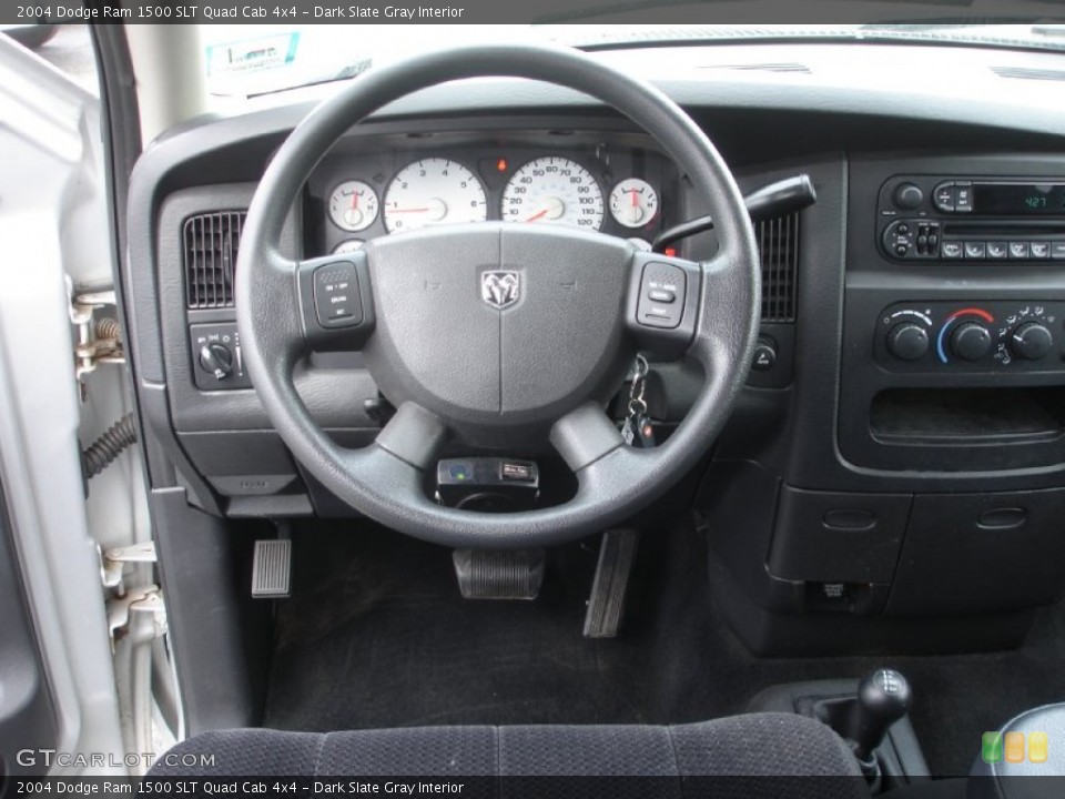 Dark Slate Gray Interior Steering Wheel for the 2004 Dodge Ram 1500 SLT Quad Cab 4x4 #80809657