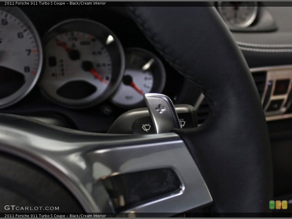 Black/Cream Interior Transmission for the 2011 Porsche 911 Turbo S Coupe #80812246