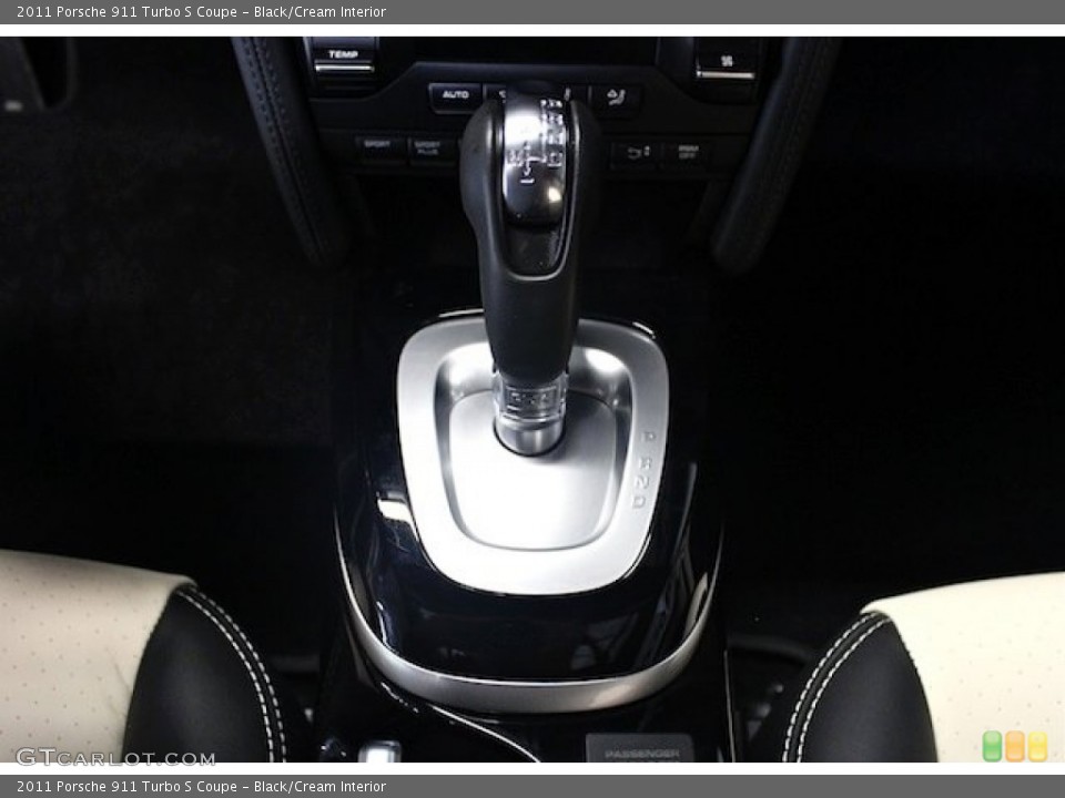 Black/Cream Interior Transmission for the 2011 Porsche 911 Turbo S Coupe #80812440
