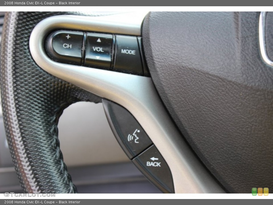 Black Interior Controls for the 2008 Honda Civic EX-L Coupe #80812462