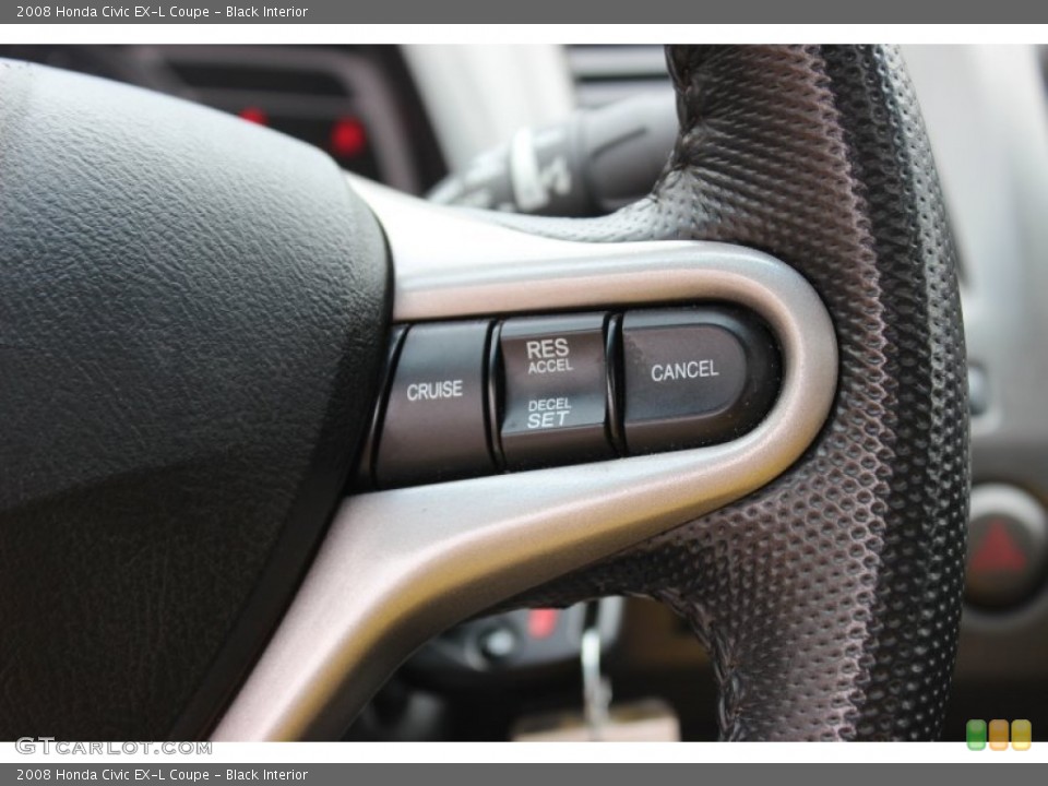 Black Interior Controls for the 2008 Honda Civic EX-L Coupe #80812498