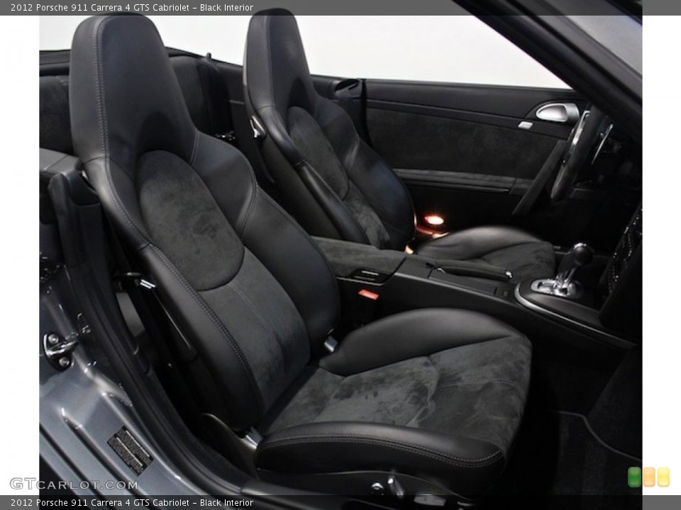 Black Interior Front Seat for the 2012 Porsche 911 Carrera 4 GTS Cabriolet #80813560