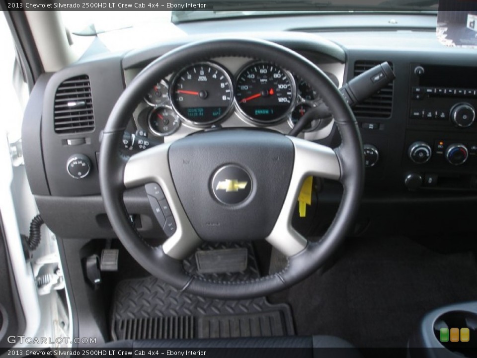 Ebony Interior Steering Wheel for the 2013 Chevrolet Silverado 2500HD LT Crew Cab 4x4 #80814058