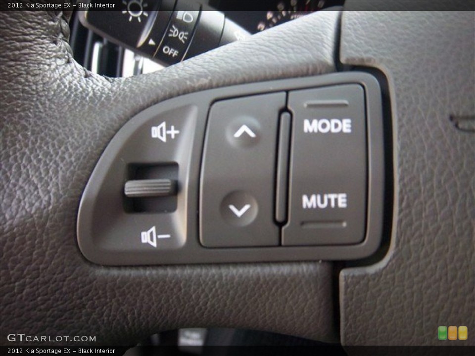 Black Interior Controls for the 2012 Kia Sportage EX #80814268