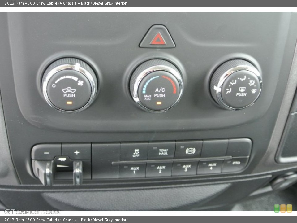 Black/Diesel Gray Interior Controls for the 2013 Ram 4500 Crew Cab 4x4 Chassis #80816179