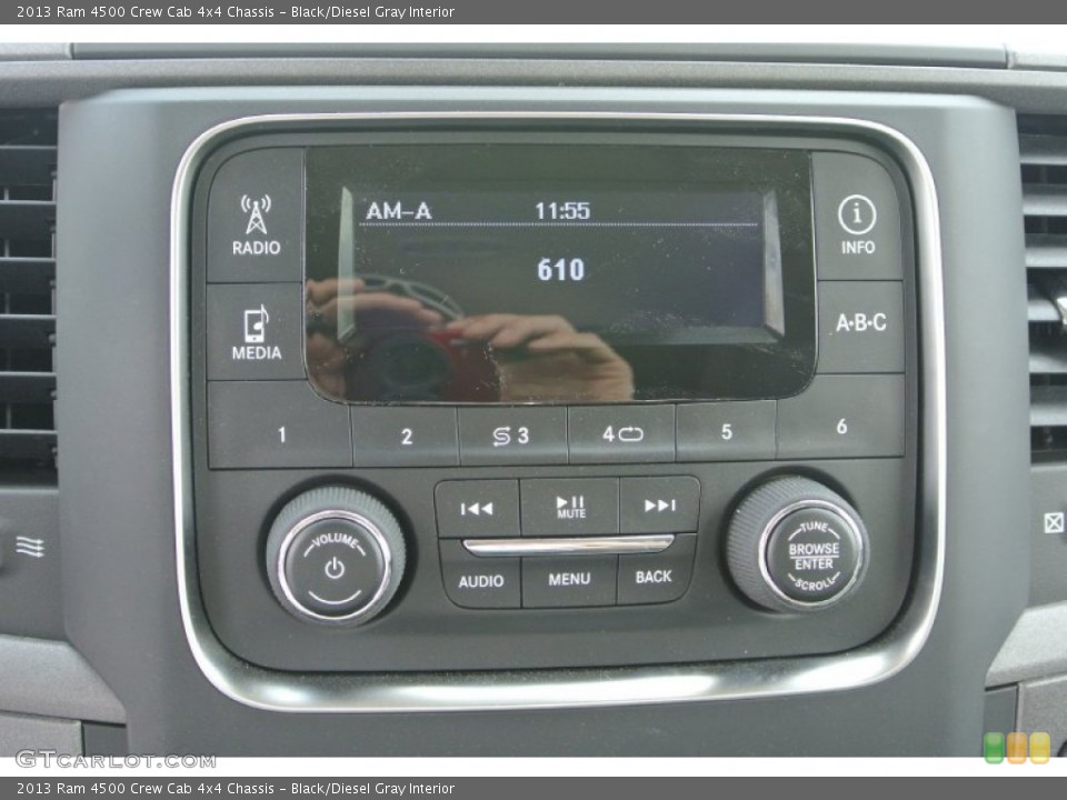 Black/Diesel Gray Interior Controls for the 2013 Ram 4500 Crew Cab 4x4 Chassis #80816203
