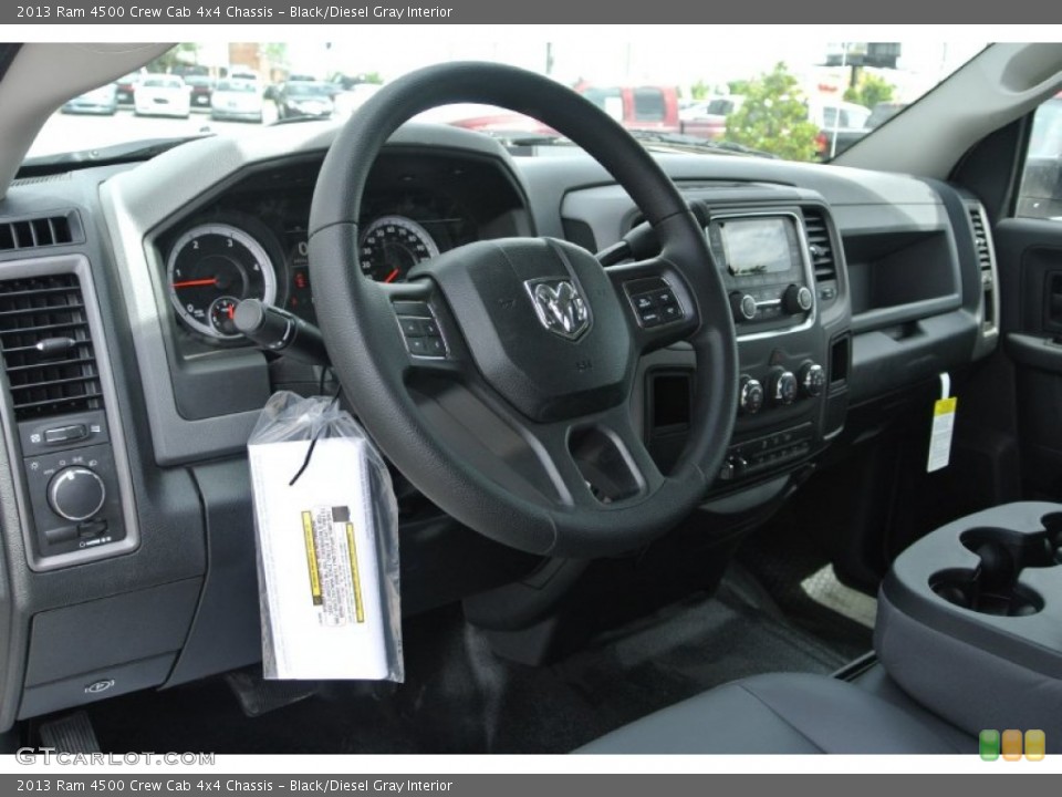 Black/Diesel Gray Interior Dashboard for the 2013 Ram 4500 Crew Cab 4x4 Chassis #80816398