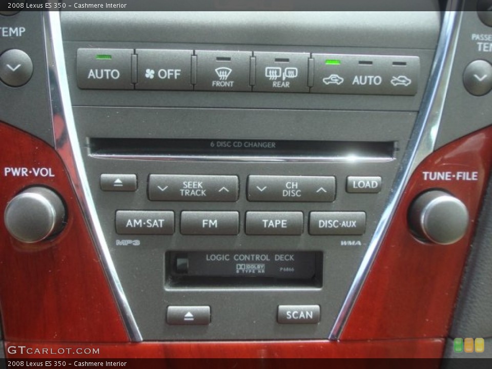 Cashmere Interior Controls for the 2008 Lexus ES 350 #80816745