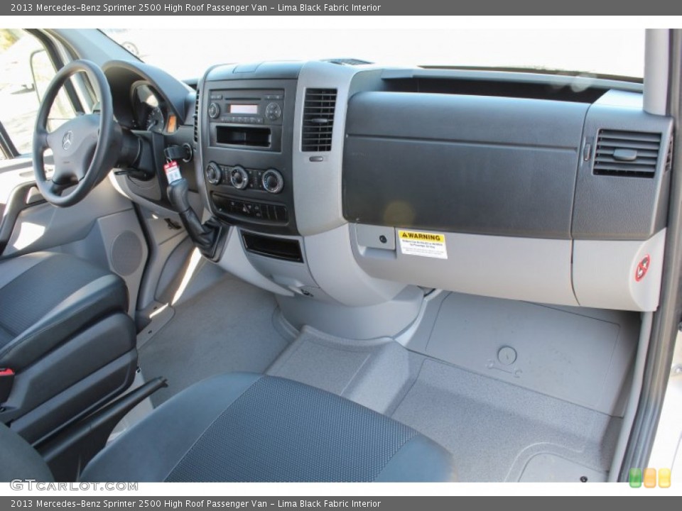 Lima Black Fabric Interior Dashboard for the 2013 Mercedes-Benz Sprinter 2500 High Roof Passenger Van #80821247