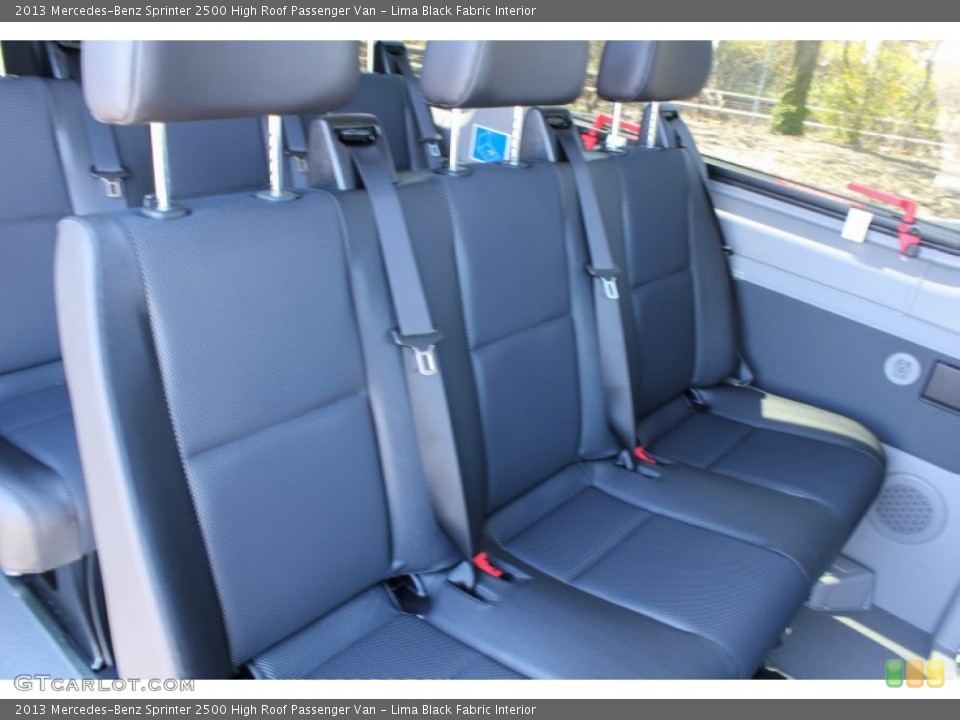Lima Black Fabric Interior Rear Seat for the 2013 Mercedes-Benz Sprinter 2500 High Roof Passenger Van #80821390