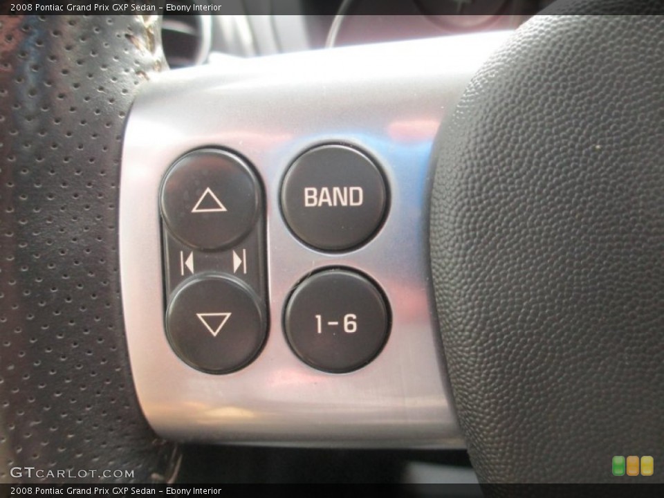 Ebony Interior Controls for the 2008 Pontiac Grand Prix GXP Sedan #80822281