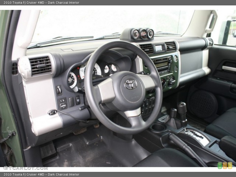 Dark Charcoal Interior Dashboard for the 2010 Toyota FJ Cruiser 4WD #80822890