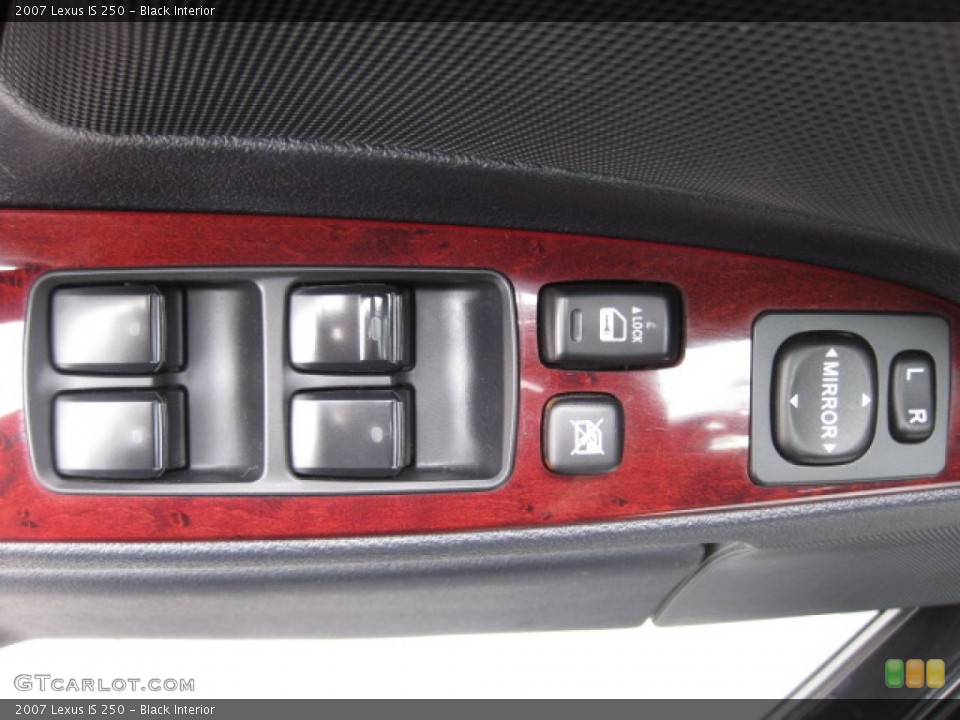 Black Interior Controls for the 2007 Lexus IS 250 #80823106