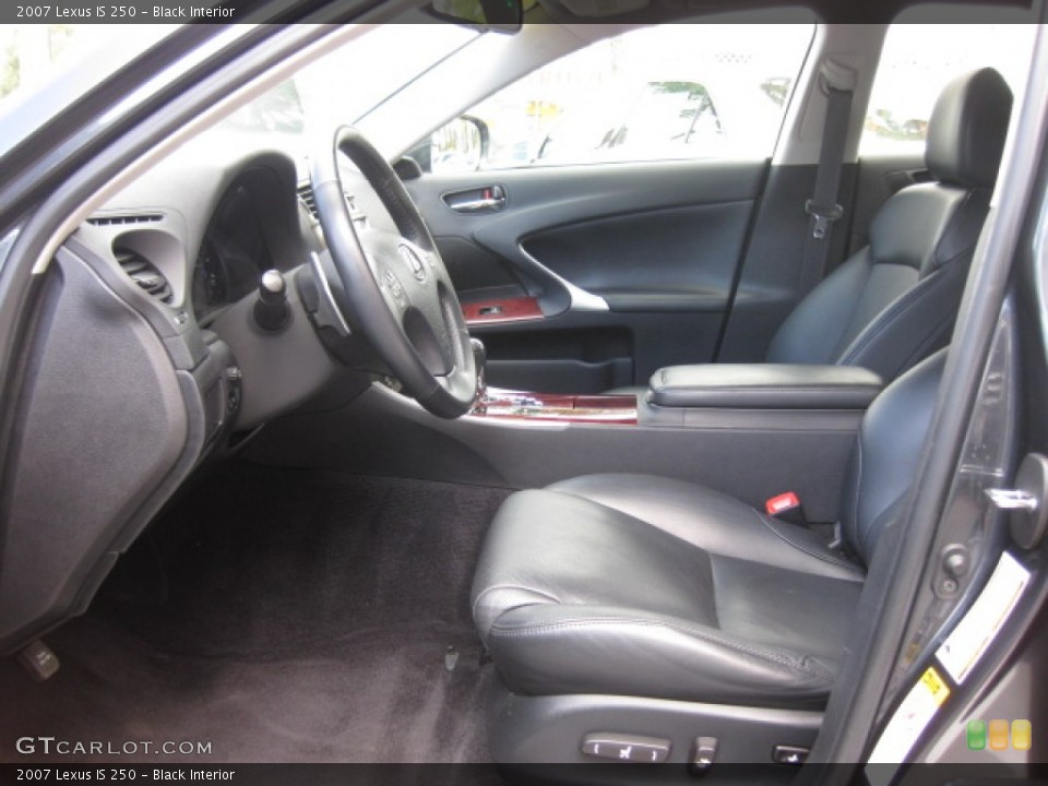 Black Interior Photo for the 2007 Lexus IS 250 #80823237