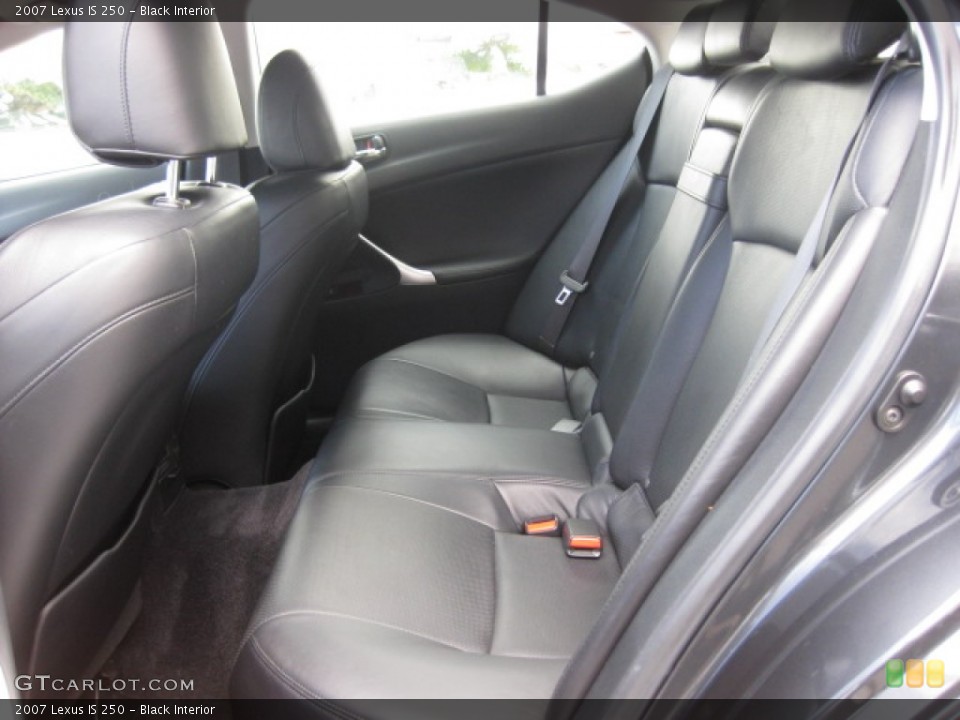 Black Interior Rear Seat for the 2007 Lexus IS 250 #80823253