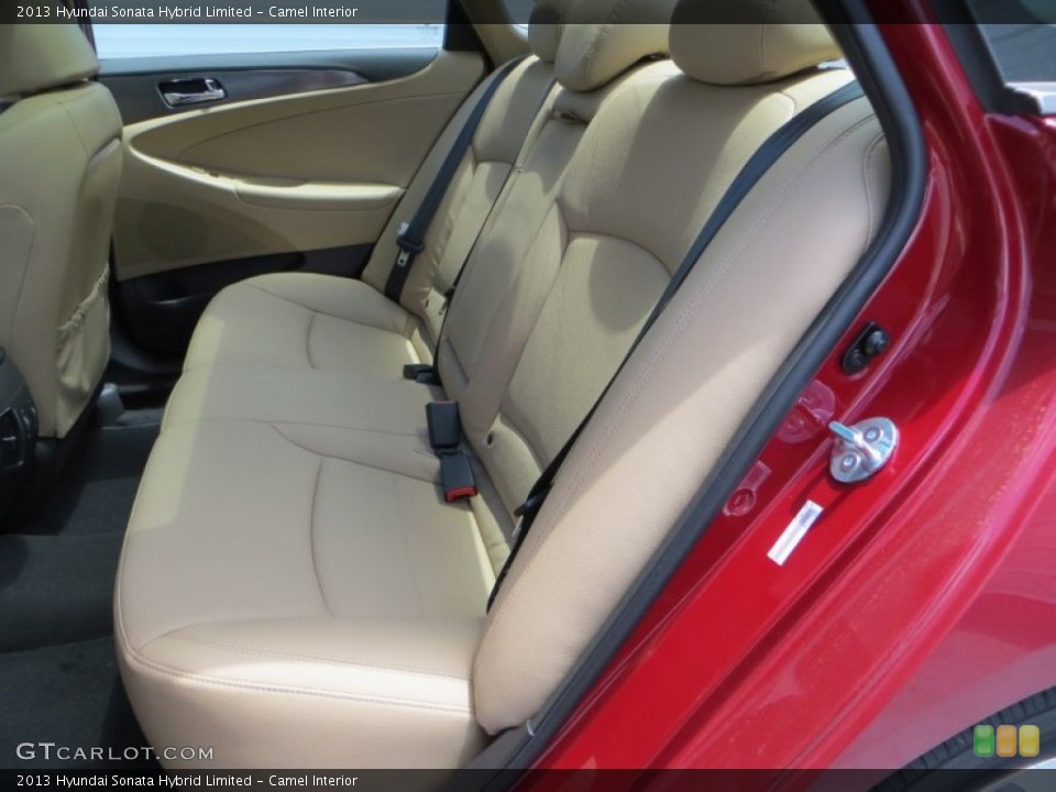 Camel Interior Rear Seat for the 2013 Hyundai Sonata Hybrid Limited #80823294