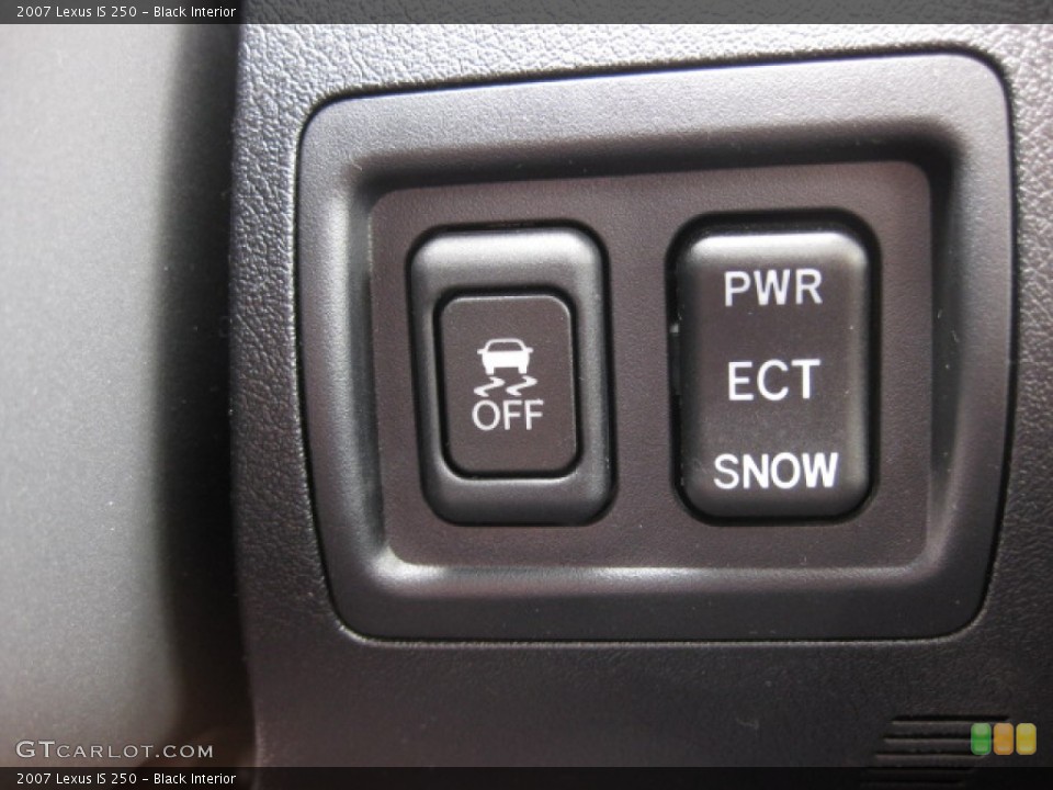 Black Interior Controls for the 2007 Lexus IS 250 #80823328