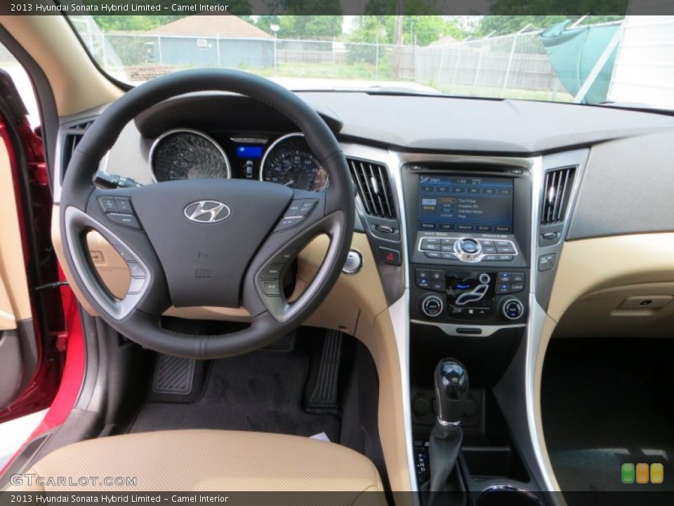 Camel Interior Dashboard for the 2013 Hyundai Sonata Hybrid Limited #80823420