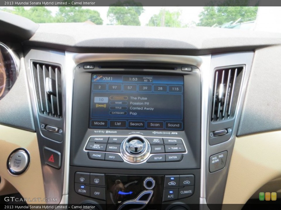 Camel Interior Controls for the 2013 Hyundai Sonata Hybrid Limited #80823461
