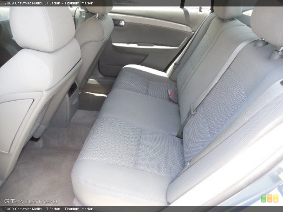 Titanium Interior Rear Seat for the 2009 Chevrolet Malibu LT Sedan #80824855