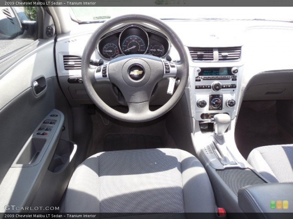 Titanium Interior Dashboard for the 2009 Chevrolet Malibu LT Sedan #80824873