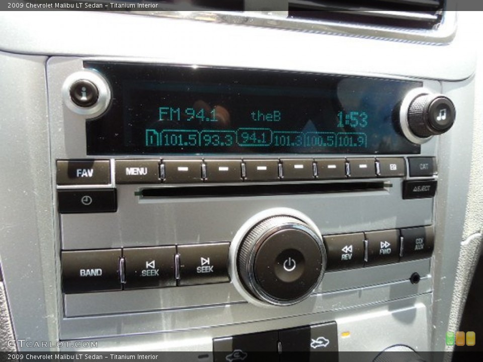 Titanium Interior Audio System for the 2009 Chevrolet Malibu LT Sedan #80825104