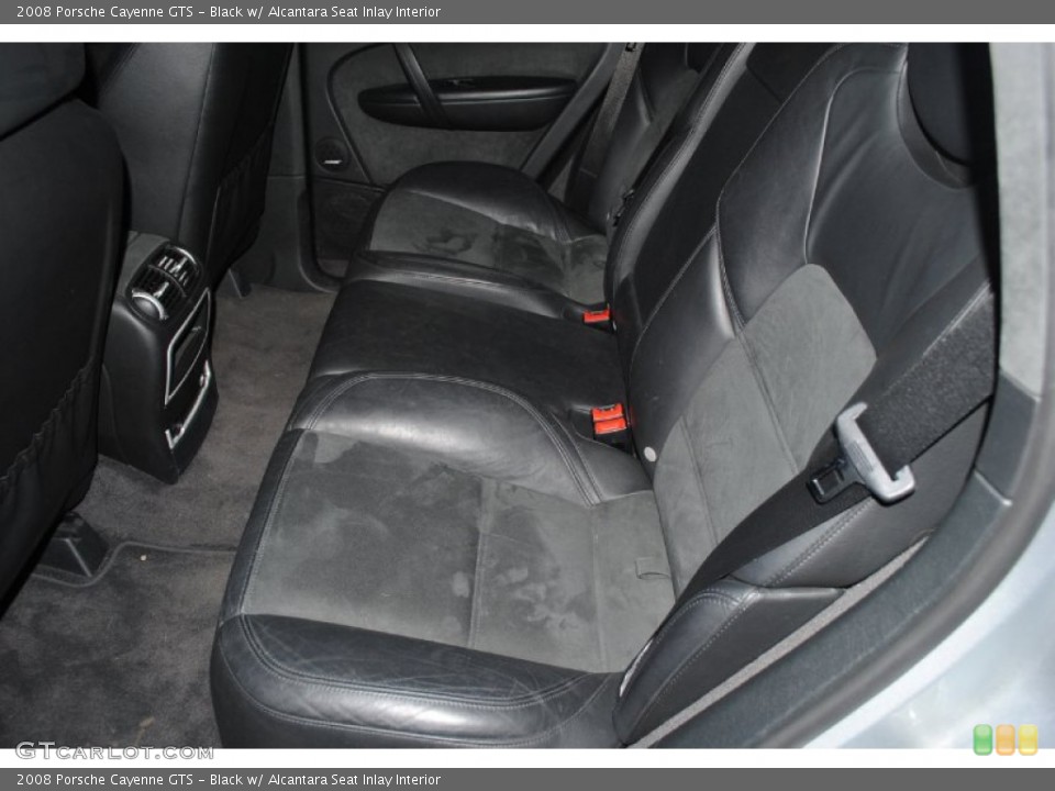 Black w/ Alcantara Seat Inlay Interior Rear Seat for the 2008 Porsche Cayenne GTS #80825173
