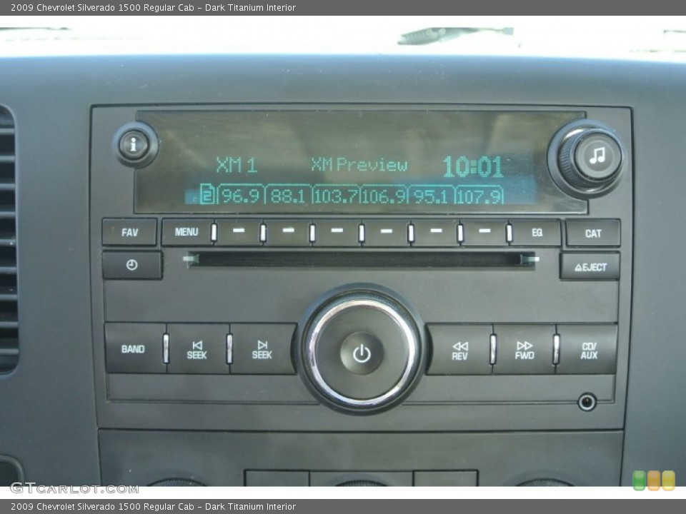 Dark Titanium Interior Audio System for the 2009 Chevrolet Silverado 1500 Regular Cab #80825869