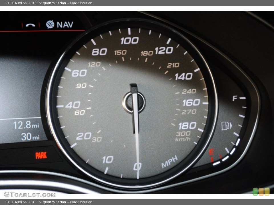 Black Interior Gauges for the 2013 Audi S6 4.0 TFSI quattro Sedan #80828223