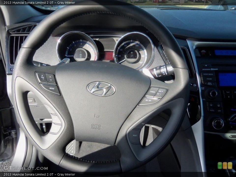 Gray Interior Steering Wheel for the 2013 Hyundai Sonata Limited 2.0T #80828992