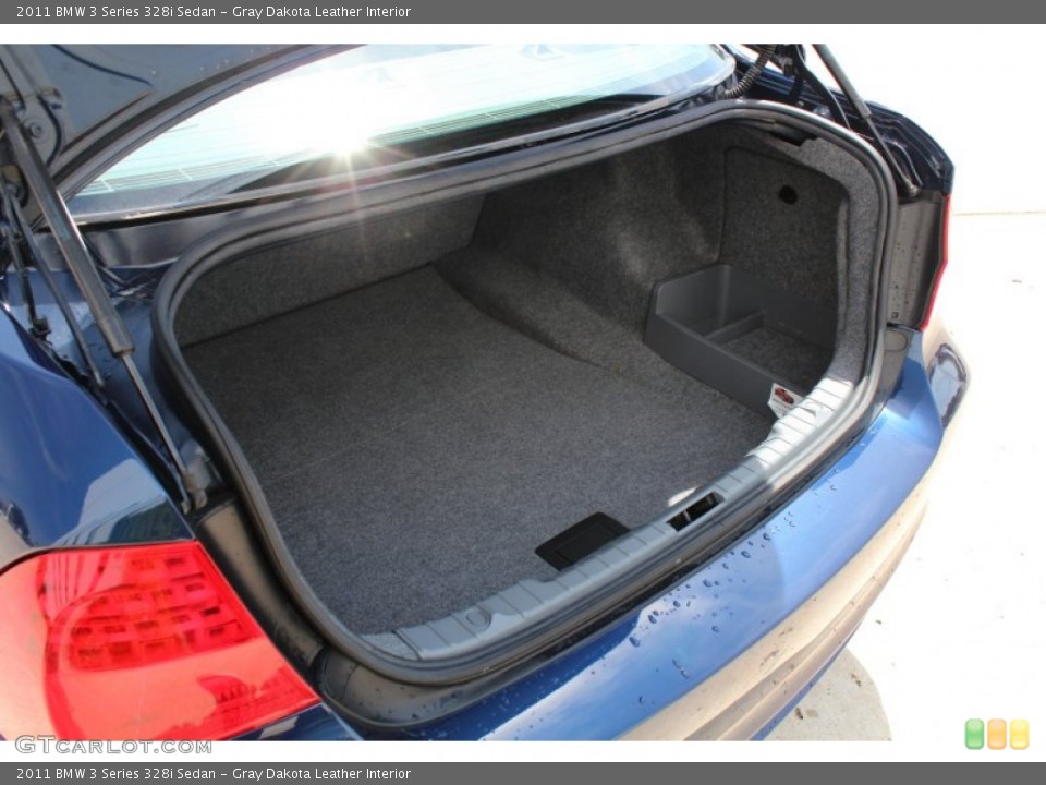 Gray Dakota Leather Interior Trunk for the 2011 BMW 3 Series 328i Sedan #80830273