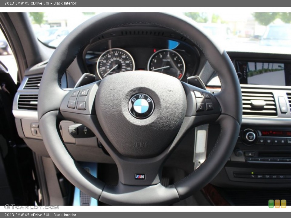 Black Interior Steering Wheel for the 2013 BMW X5 xDrive 50i #80832598