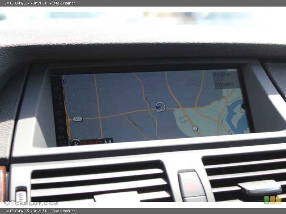 Black Interior Navigation for the 2013 BMW X5 xDrive 50i #80832791