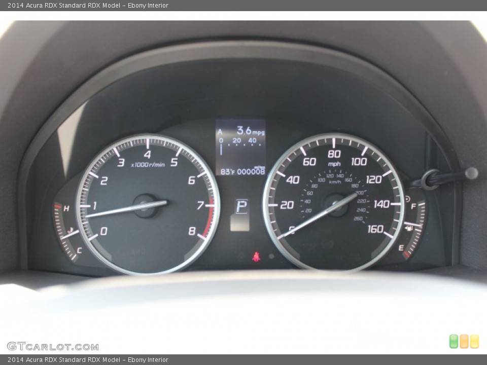 Ebony Interior Gauges for the 2014 Acura RDX  #80833669