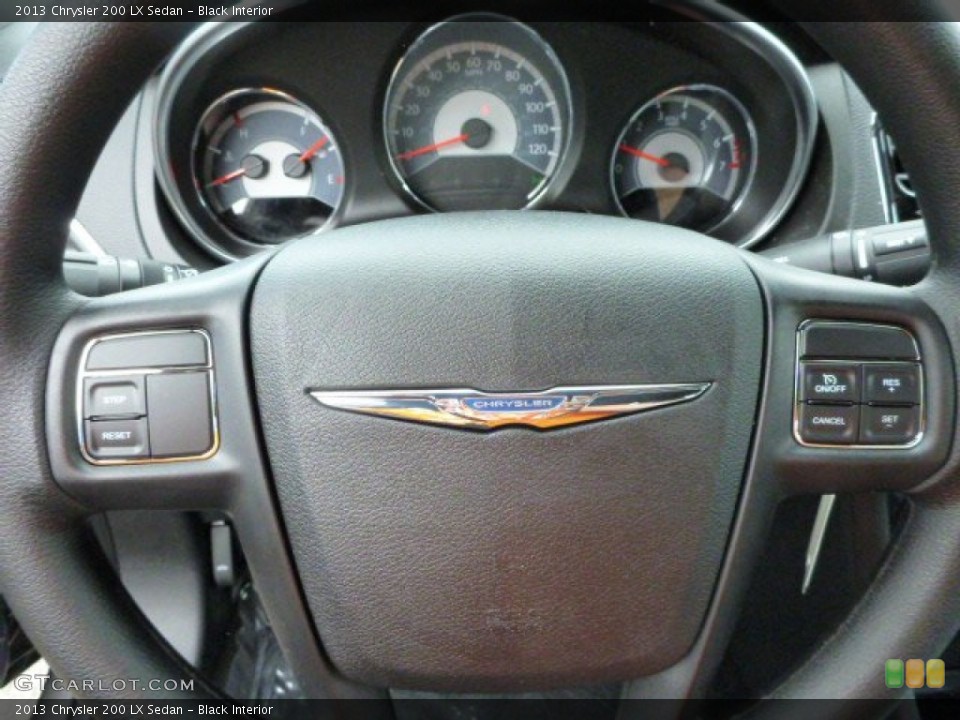 Black Interior Controls for the 2013 Chrysler 200 LX Sedan #80835259
