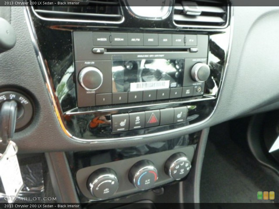 Black Interior Controls for the 2013 Chrysler 200 LX Sedan #80835265