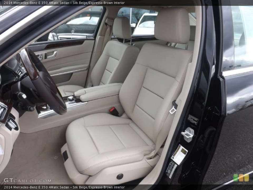 Silk Beige/Espresso Brown Interior Front Seat for the 2014 Mercedes-Benz E 350 4Matic Sedan #80836180