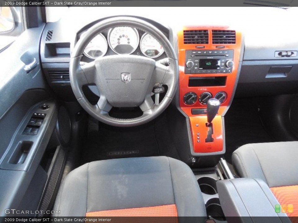 Dark Slate Gray/Orange Interior Dashboard for the 2009 Dodge Caliber SXT #80838670