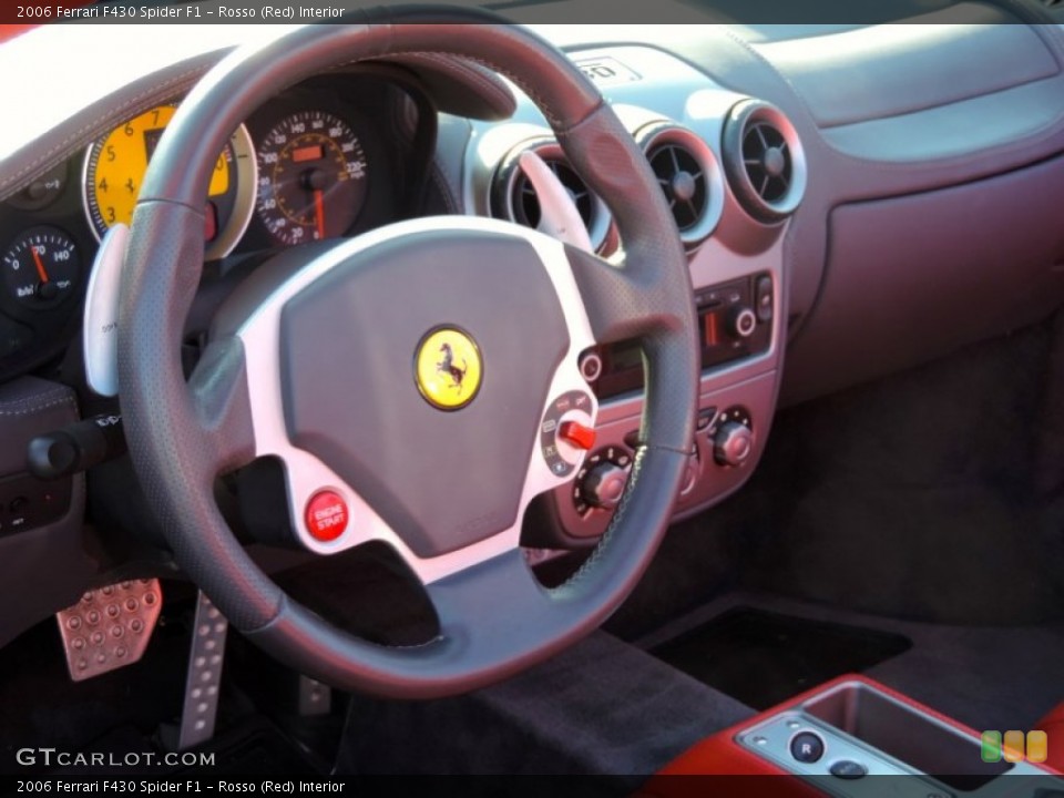 Rosso (Red) Interior Steering Wheel for the 2006 Ferrari F430 Spider F1 #80838829