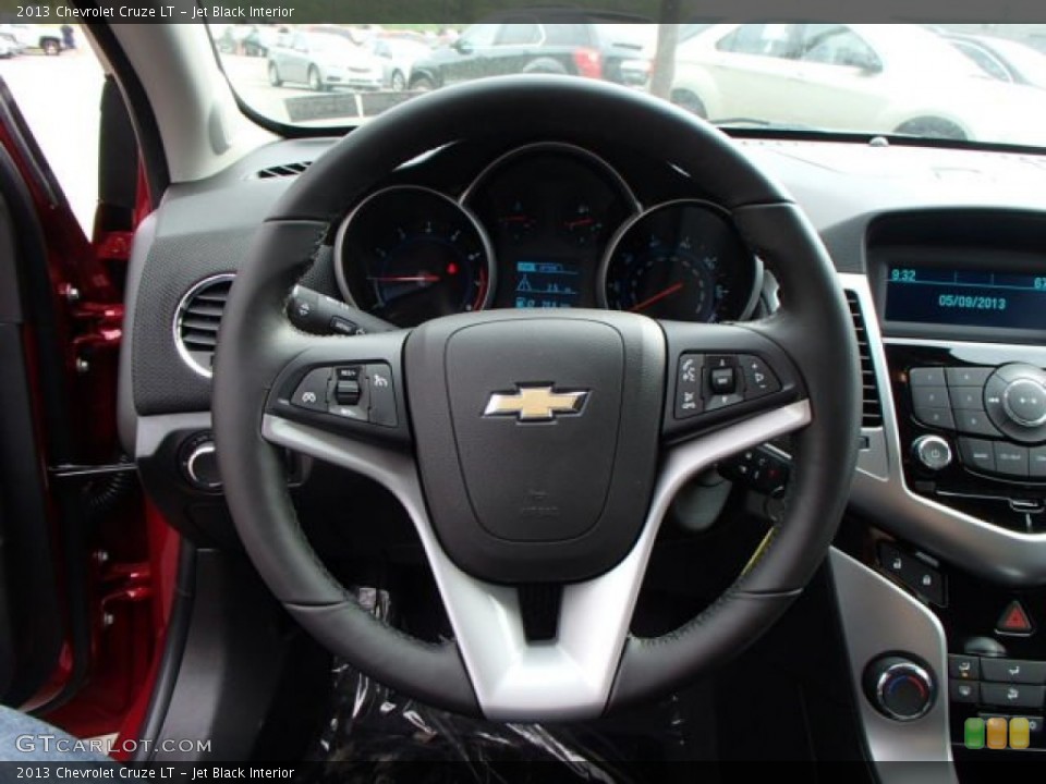 Jet Black Interior Steering Wheel for the 2013 Chevrolet Cruze LT #80838916