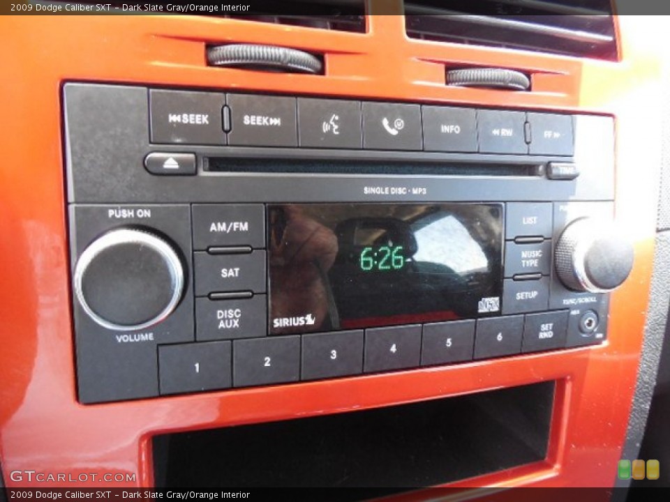 Dark Slate Gray/Orange Interior Audio System for the 2009 Dodge Caliber SXT #80838967